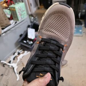 Skechers Men's Tan and Black Athletic Shoes Slip Ins.